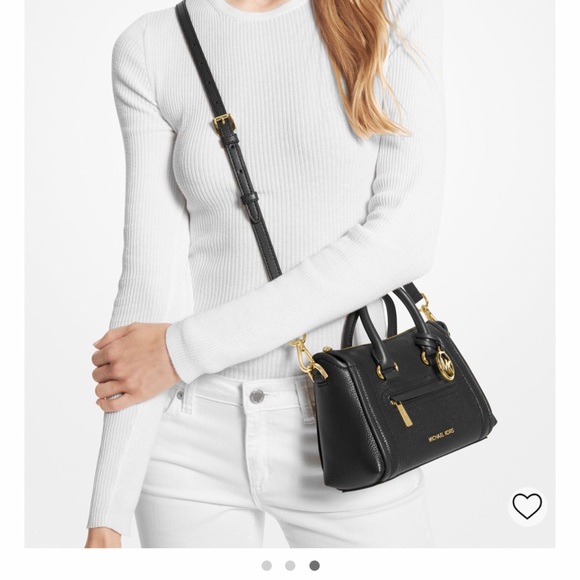 MICHAEL KORS Carine Extra-Small Pebbled
Leather Satchel - Picture 4 of 6